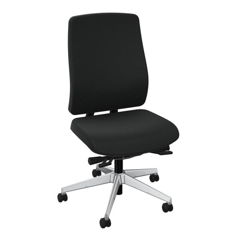 OSCAR 2 SIEGE ERGONOM.HD TISSU COQ NOIRE+RP-ROUL SOL SOUPLE FREIN EN CHARGE KE SQ