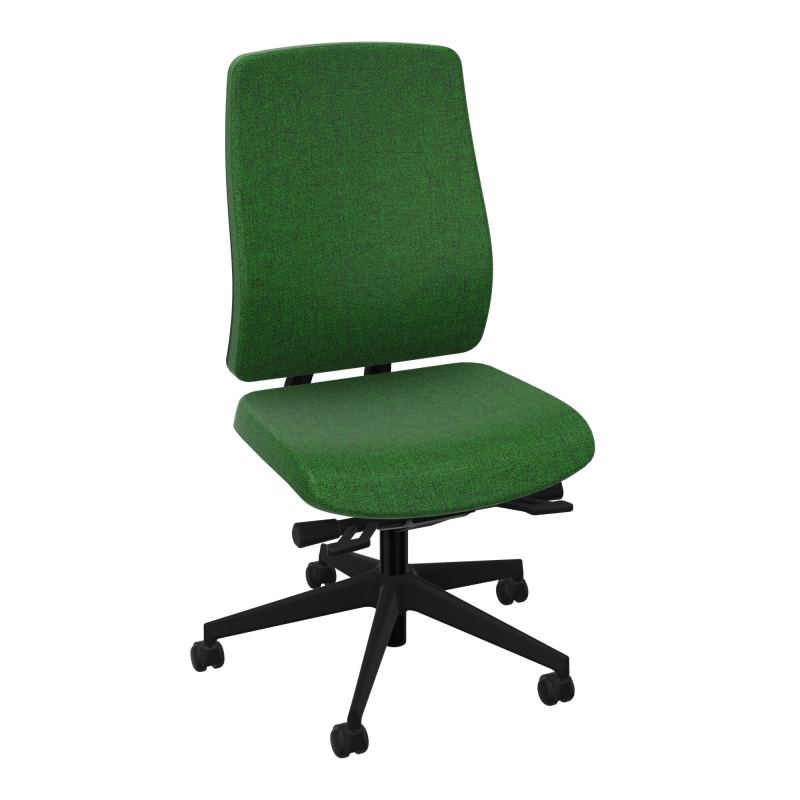 OSCAR 2 SIEGE ERGONOM.HD TISSU COQ NOIRE+RP-ROUL SOL DUR B2 SV