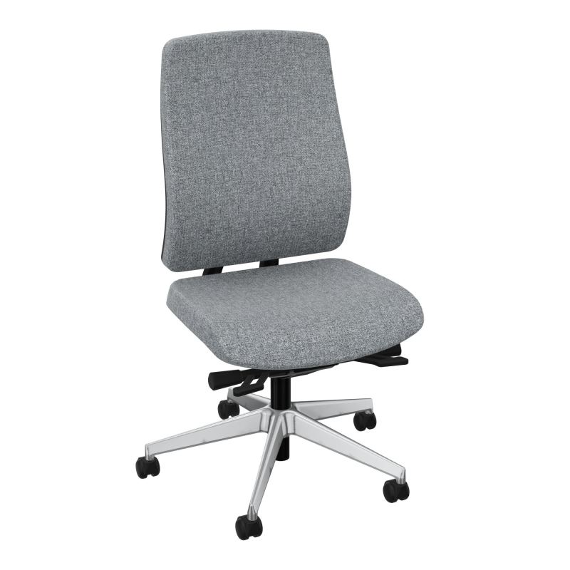 OSCAR 2 SIEGE ERGONOM.HD TISSU COQ NOIRE+RP-ROUL SOL DUR B5 SQ