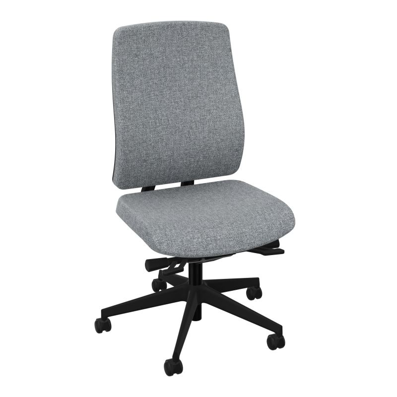 OSCAR 2 SIEGE ERGONOM.HD TISSU COQ NOIRE+RP-ROUL SOL DUR B5 SV