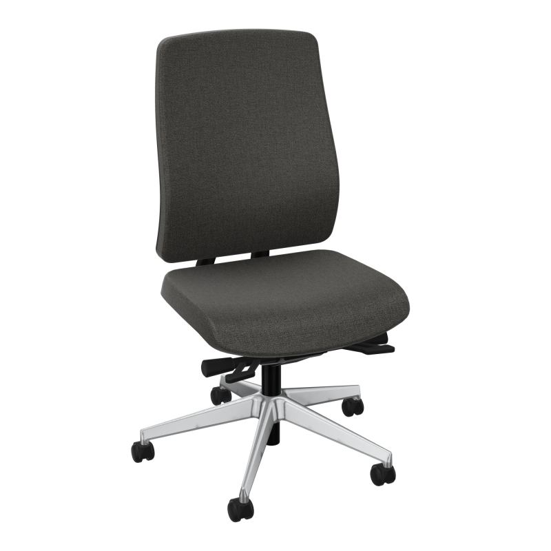 OSCAR 2 SIEGE ERGONOM.HD TISSU COQ NOIRE+RP-ROUL SOL DUR B7 SQ