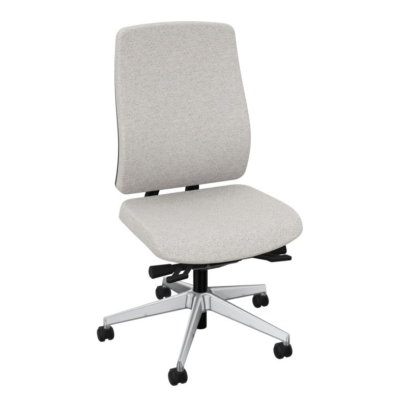 OSCAR 2 SIEGE ERGONOM.HD TISSU COQ NOIRE+RP-ROUL SOL DUR BM SQ