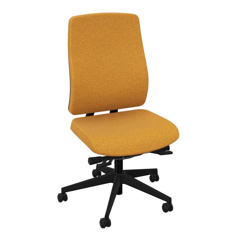 OSCAR 2 SIEGE ERGONOM.HD TISSU COQ NOIRE+RP-ROUL SOL DUR BO SV