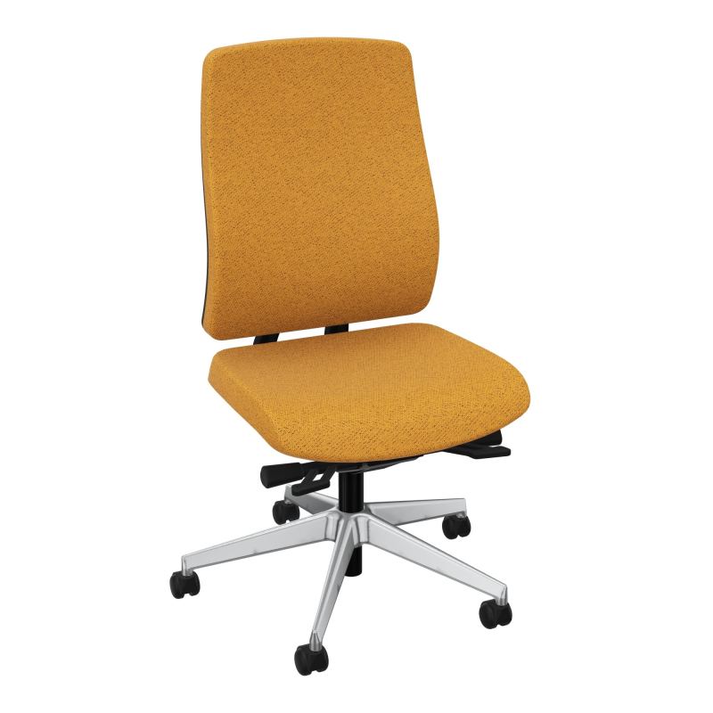 OSCAR 2 SIEGE ERGONOM.HD TISSU COQ NOIRE+RP-ROUL SOL SOUPLE BO SQ
