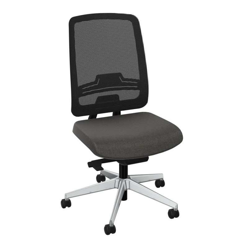 OSCAR 2 SIEGE AUTOREG. HD RESIL CADRE NOIR ASSISE TISSU-ROUL SOL DUR FREIN HORS CHARGE B7