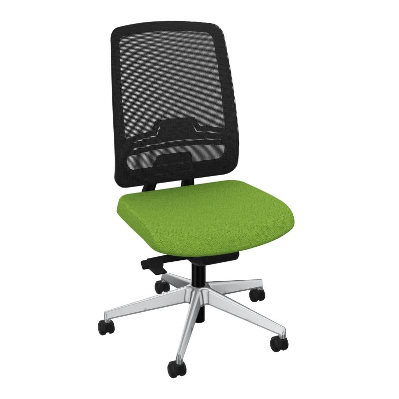 OSCAR 2 SIEGE AUTOREG. HD RESIL CADRE NOIR ASSISE TISSU-ROUL SOL DUR FREIN HORS CHARGE BK