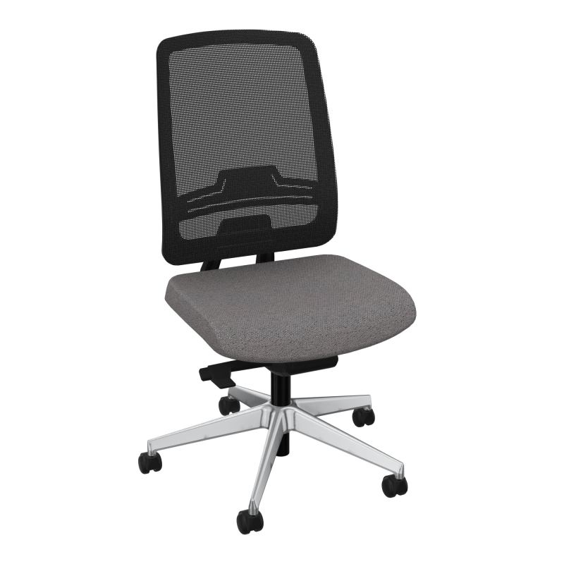 OSCAR 2 SIEGE AUTOREG. HD RESIL CADRE NOIR ASSISE TISSU-ROUL SOL DUR FREIN HORS CHARGE BN