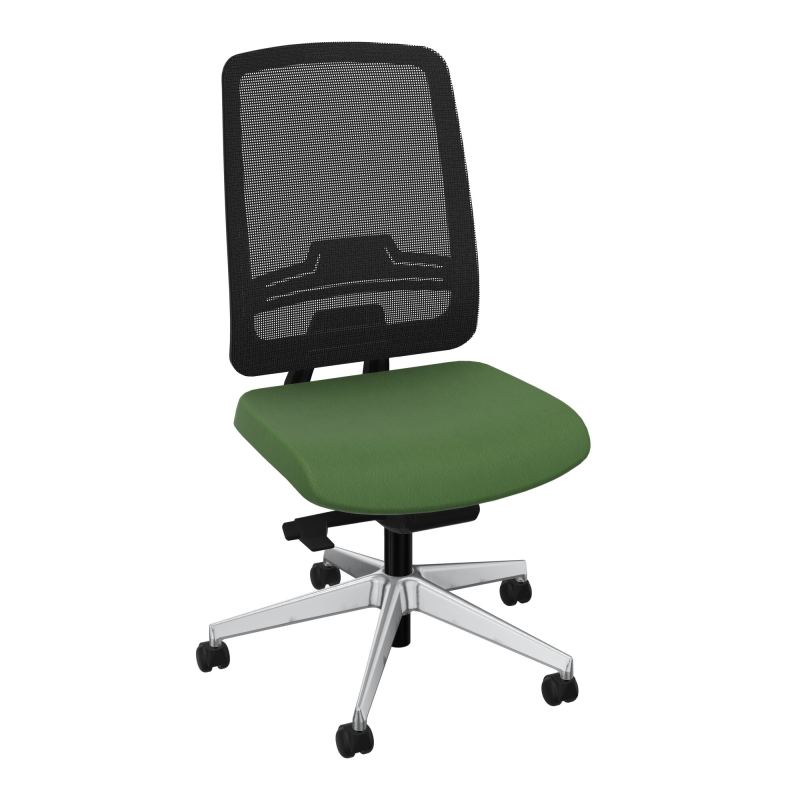 OSCAR 2 SIEGE AUTOREG. HD RESIL CADRE NOIR ASSISE TISSU-ROUL SOL DUR FREIN EN CHARGE CE S