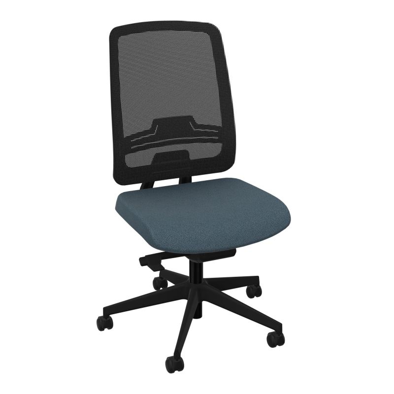 OSCAR 2 SIEGE AUTOREG. HD RESIL CADRE NOIR ASSISE TISSU-ROUL SOL DUR FREIN EN CHARGE KA SV