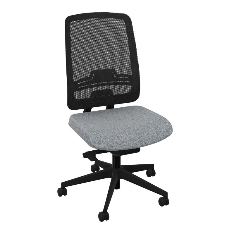 OSCAR 2 SIEGE AUTOREG. HD RESIL CADRE NOIR ASSISE TISSU-ROUL SOL SOUPLE FREIN EN CHARGE B5