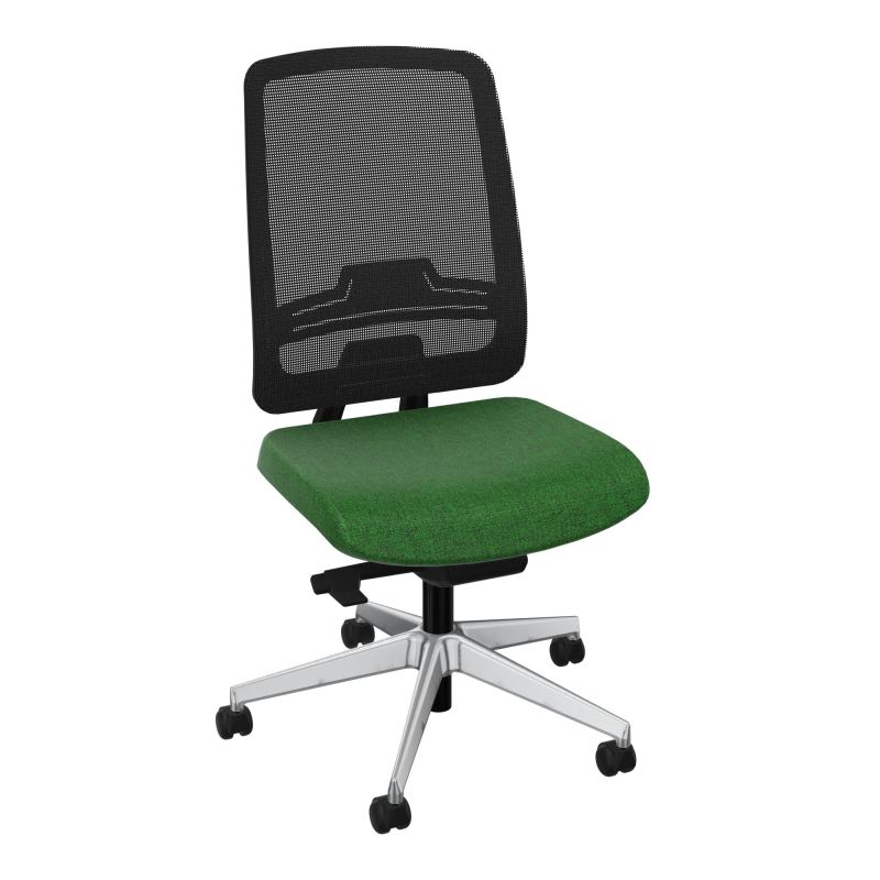 OSCAR 2 SIEGE AUTOREG. HD RESIL CADRE NOIR ASSISE TISSU-ROUL SOL DUR B2 SQ IW