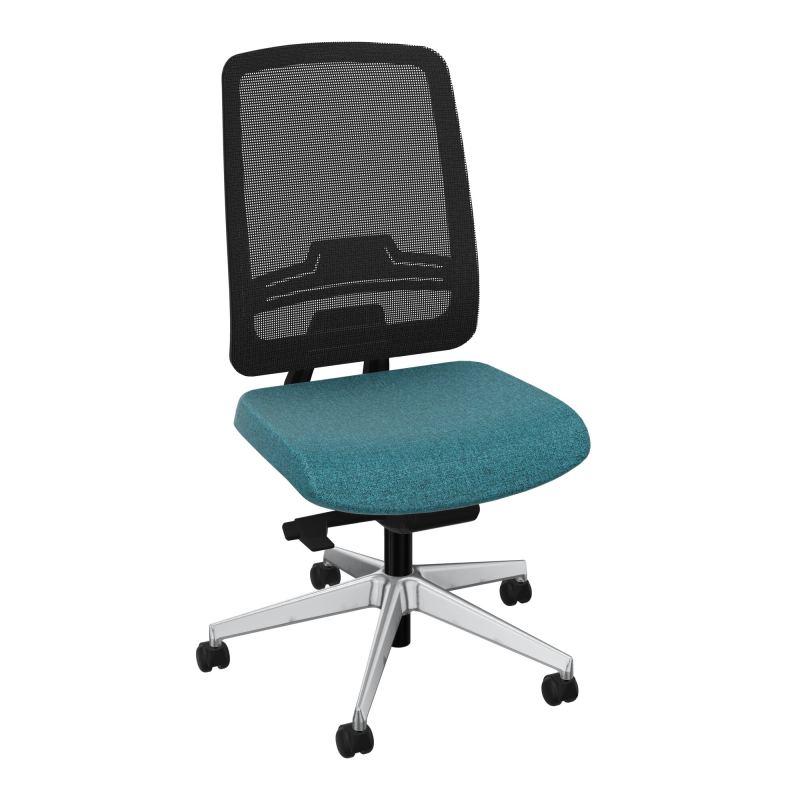 OSCAR 2 SIEGE AUTOREG. HD RESIL CADRE NOIR ASSISE TISSU-ROUL SOL DUR B4 SQ IW
