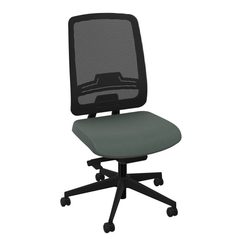 OSCAR 2 SIEGE AUTOREG. HD RESIL CADRE NOIR ASSISE TISSU-ROUL SOL DUR CF SV IW