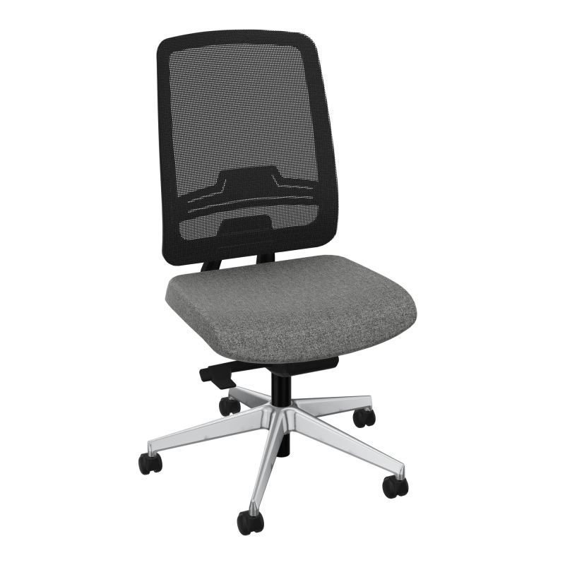OSCAR 2 SIEGE AUTOREG. HD RESIL CADRE NOIR ASSISE TISSU-ROUL SOL SOUPLE B1 SQ IW