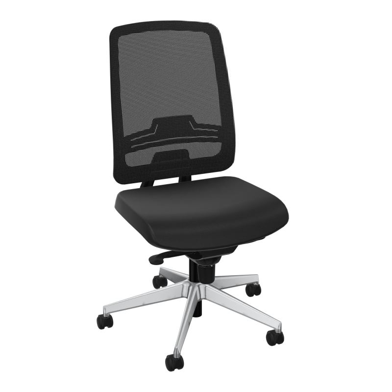 OSCAR 2 SIEGE CONFORT HD RESIL CADRE NOIR ASSISE TISSU-ROUL SOL DUR FREIN HORS CHARGE A6