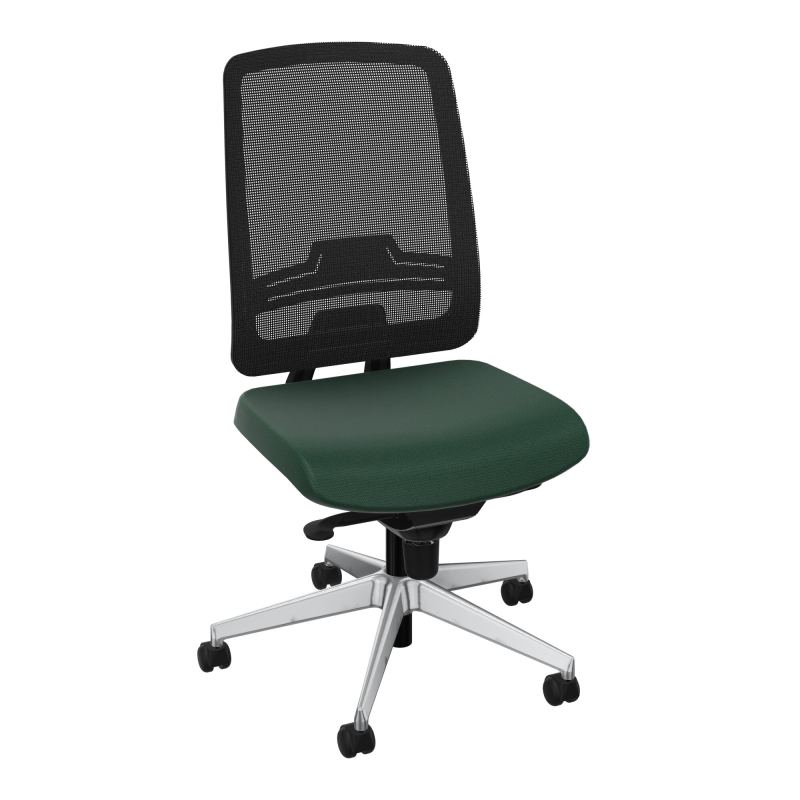 OSCAR 2 SIEGE CONFORT HD RESIL CADRE NOIR ASSISE TISSU-ROUL SOL DUR FREIN HORS CHARGE A9