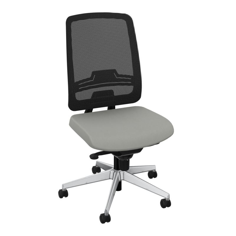 OSCAR 2 SIEGE CONFORT HD RESIL CADRE NOIR ASSISE TISSU-ROUL SOL DUR FREIN HORS CHARGE CA