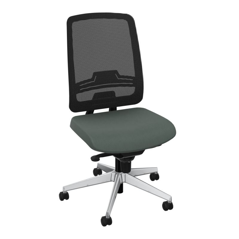 OSCAR 2 SIEGE CONFORT HD RESIL CADRE NOIR ASSISE TISSU-ROUL SOL DUR FREIN HORS CHARGE CF