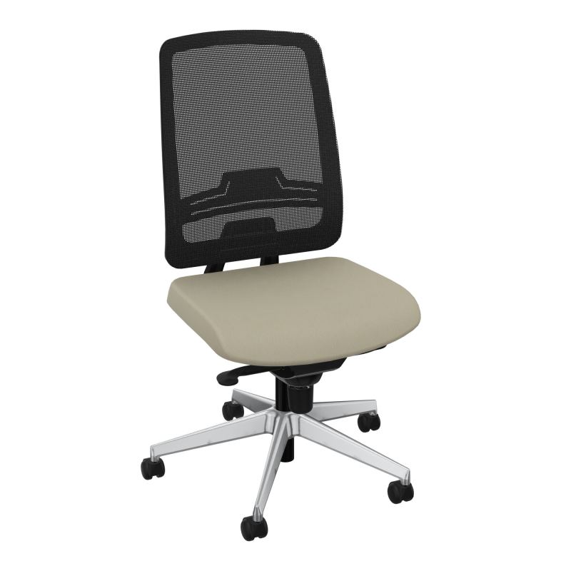 OSCAR 2 SIEGE CONFORT HD RESIL CADRE NOIR ASSISE TISSU-ROUL SOL DUR FREIN HORS CHARGE CG