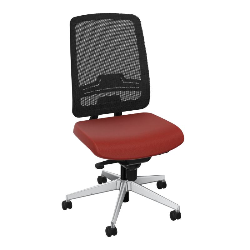 OSCAR 2 SIEGE CONFORT HD RESIL CADRE NOIR ASSISE TISSU-ROUL SOL DUR FREIN HORS CHARGE E6