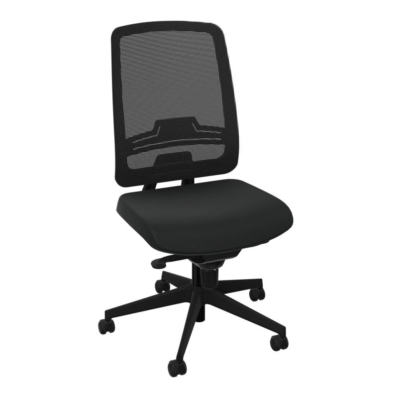 OSCAR 2 SIEGE CONFORT HD RESIL CADRE NOIR ASSISE TISSU-ROUL SOL DUR FREIN HORS CHARGE KE S