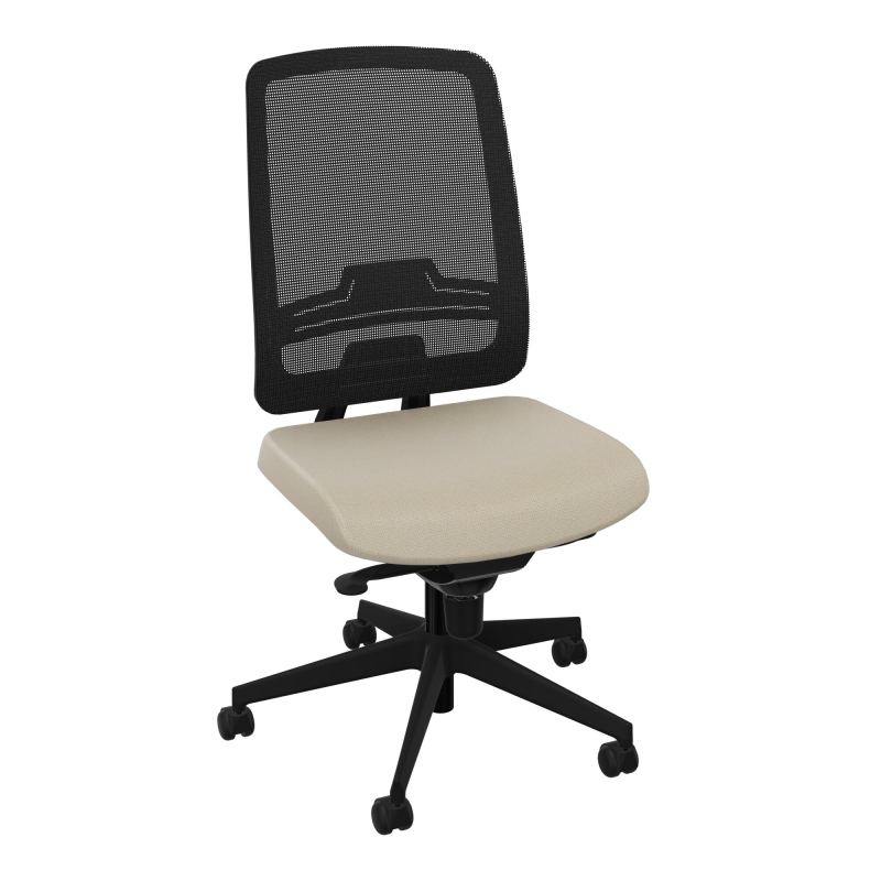 OSCAR 2 SIEGE CONFORT HD RESIL CADRE NOIR ASSISE TISSU-ROUL SOL DUR A2 SV IW