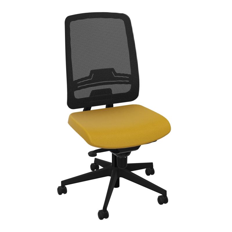OSCAR 2 SIEGE CONFORT HD RESIL CADRE NOIR ASSISE TISSU-ROUL SOL DUR A5 SV IW