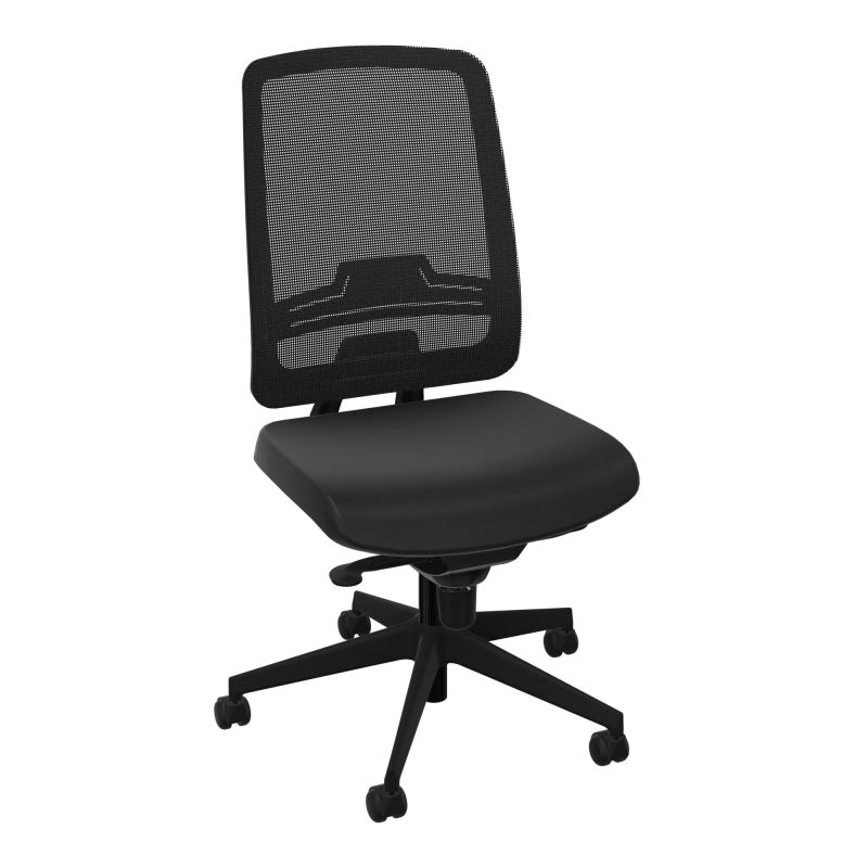 OSCAR 2 SIEGE CONFORT HD RESIL CADRE NOIR ASSISE TISSU-ROUL SOL DUR A6 SV IW