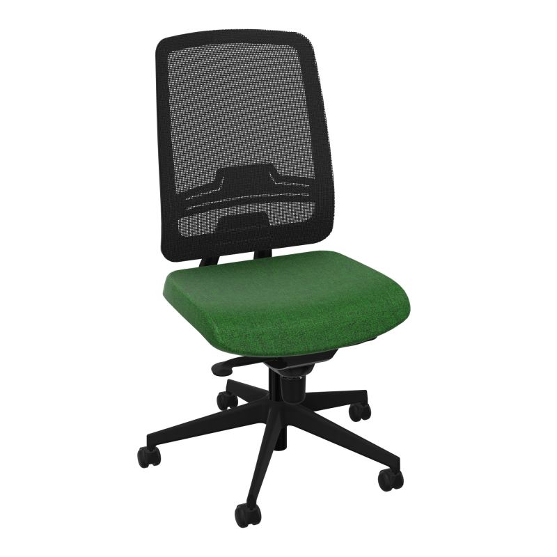 OSCAR 2 SIEGE CONFORT HD RESIL CADRE NOIR ASSISE TISSU-ROUL SOL DUR B2 SV IW