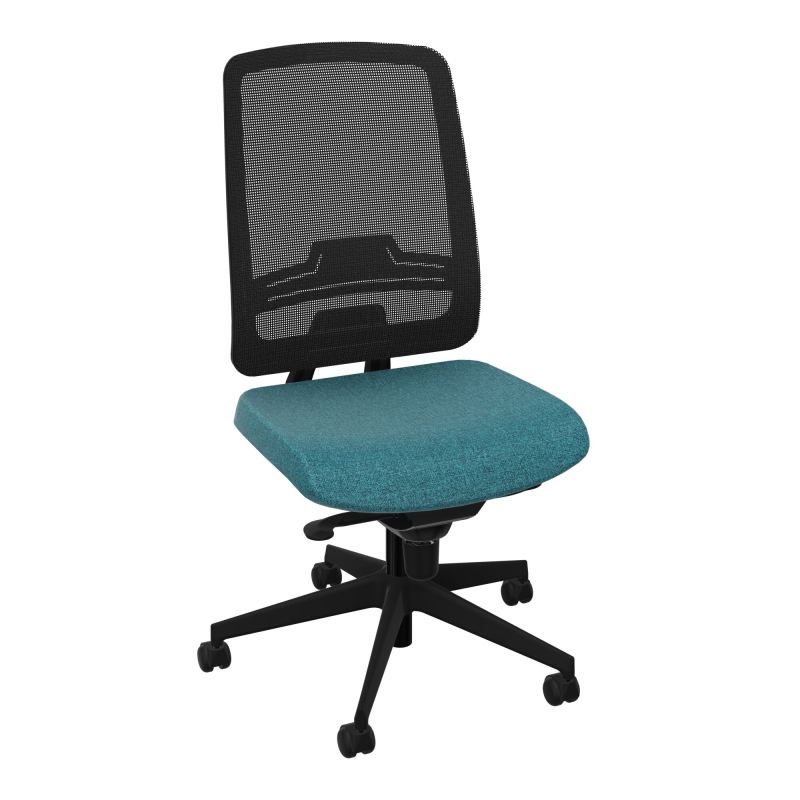 OSCAR 2 SIEGE CONFORT HD RESIL CADRE NOIR ASSISE TISSU-ROUL SOL DUR B4 SV IW