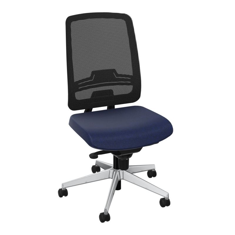 OSCAR 2 SIEGE CONFORT HD RESIL CADRE NOIR ASSISE TISSU-ROUL SOL DUR B6 SQ IW