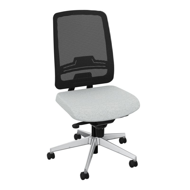 OSCAR 2 SIEGE CONFORT HD RESIL CADRE NOIR ASSISE TISSU-ROUL SOL DUR BC SQ IW