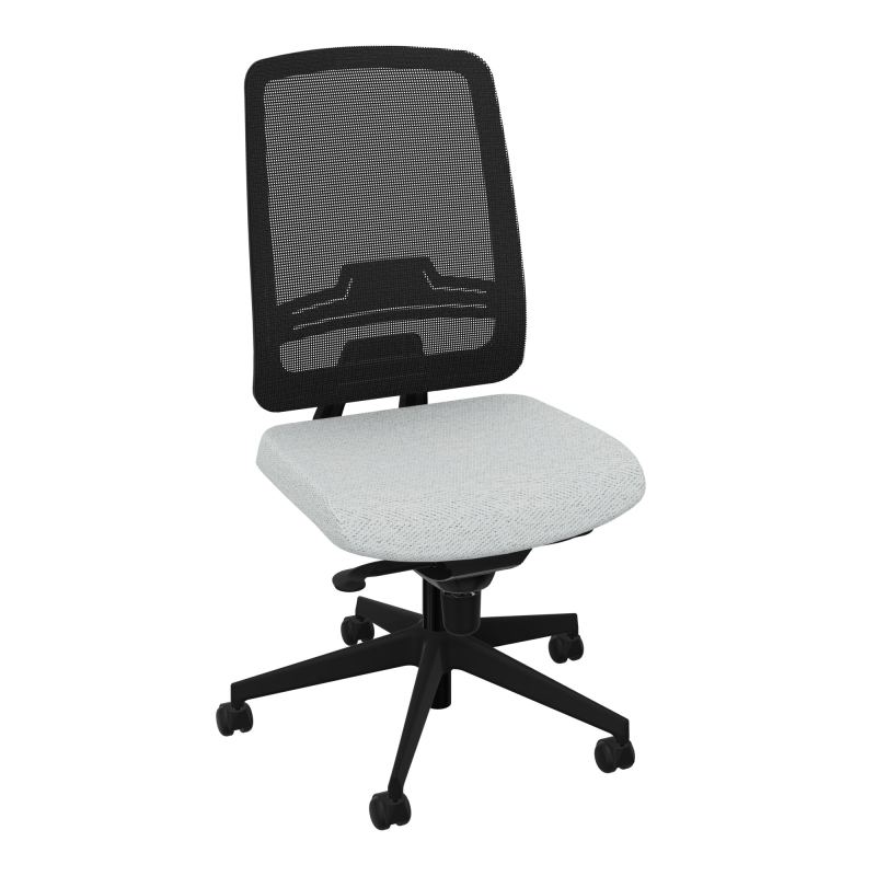 OSCAR 2 SIEGE CONFORT HD RESIL CADRE NOIR ASSISE TISSU-ROUL SOL DUR BC SV IW
