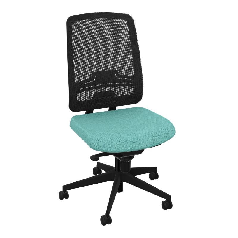 OSCAR 2 SIEGE CONFORT HD RESIL CADRE NOIR ASSISE TISSU-ROUL SOL DUR BG SV IW