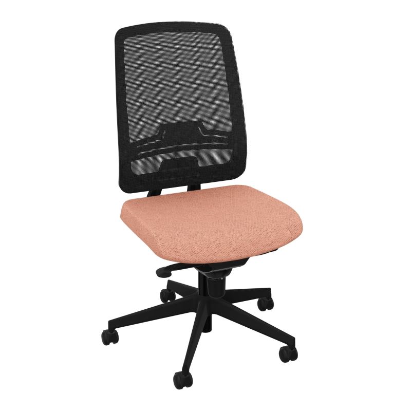 OSCAR 2 SIEGE CONFORT HD RESIL CADRE NOIR ASSISE TISSU-ROUL SOL DUR BL SV IW