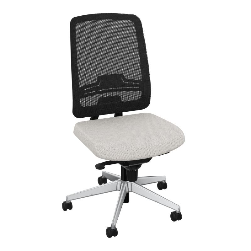 OSCAR 2 SIEGE CONFORT HD RESIL CADRE NOIR ASSISE TISSU-ROUL SOL DUR BM SQ IW