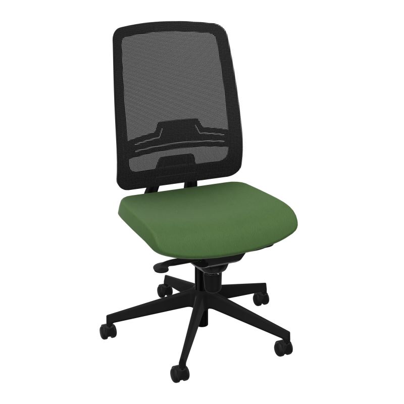 OSCAR 2 SIEGE CONFORT HD RESIL CADRE NOIR ASSISE TISSU-ROUL SOL DUR CE SV IW