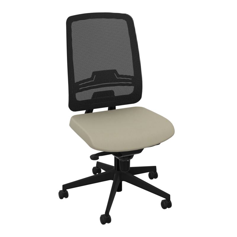 OSCAR 2 SIEGE CONFORT HD RESIL CADRE NOIR ASSISE TISSU-ROUL SOL DUR CG SV IW