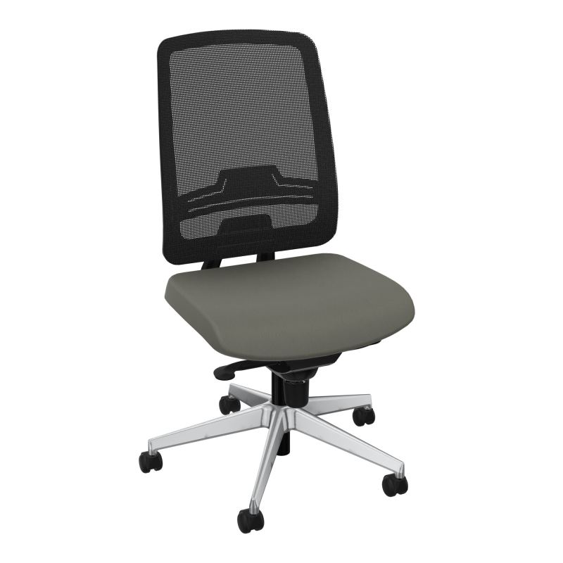 OSCAR 2 SIEGE CONFORT HD RESIL CADRE NOIR ASSISE TISSU-ROUL SOL DUR CH SQ IW