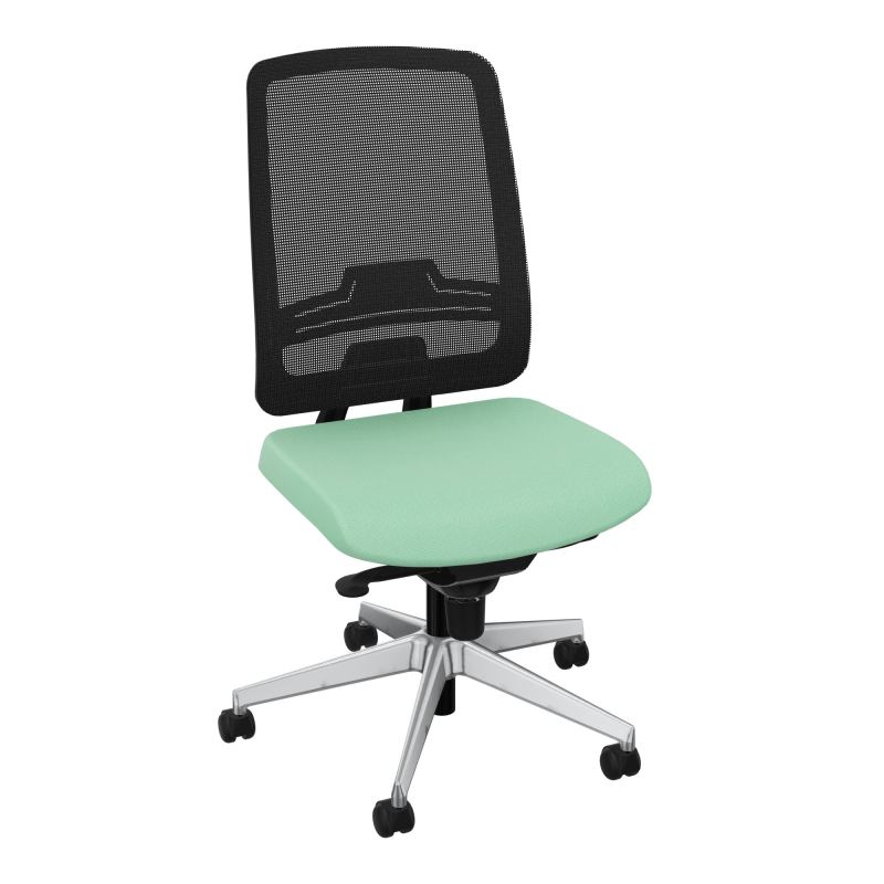OSCAR 2 SIEGE CONFORT HD RESIL CADRE NOIR ASSISE TISSU-ROUL SOL DUR E4 SQ IW