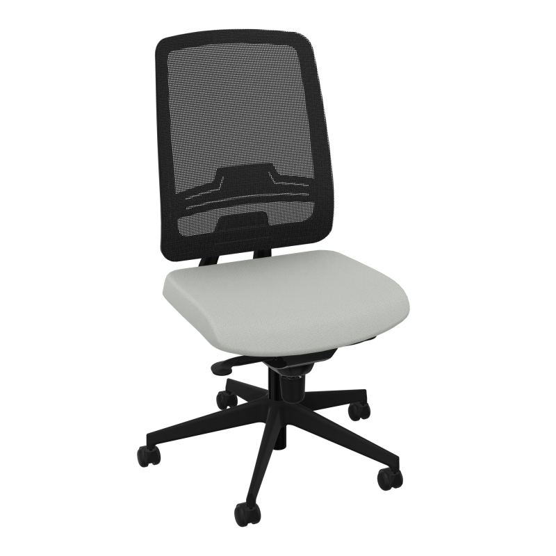 OSCAR 2 SIEGE CONFORT HD RESIL CADRE NOIR ASSISE TISSU-ROUL SOL DUR E5 SV IW