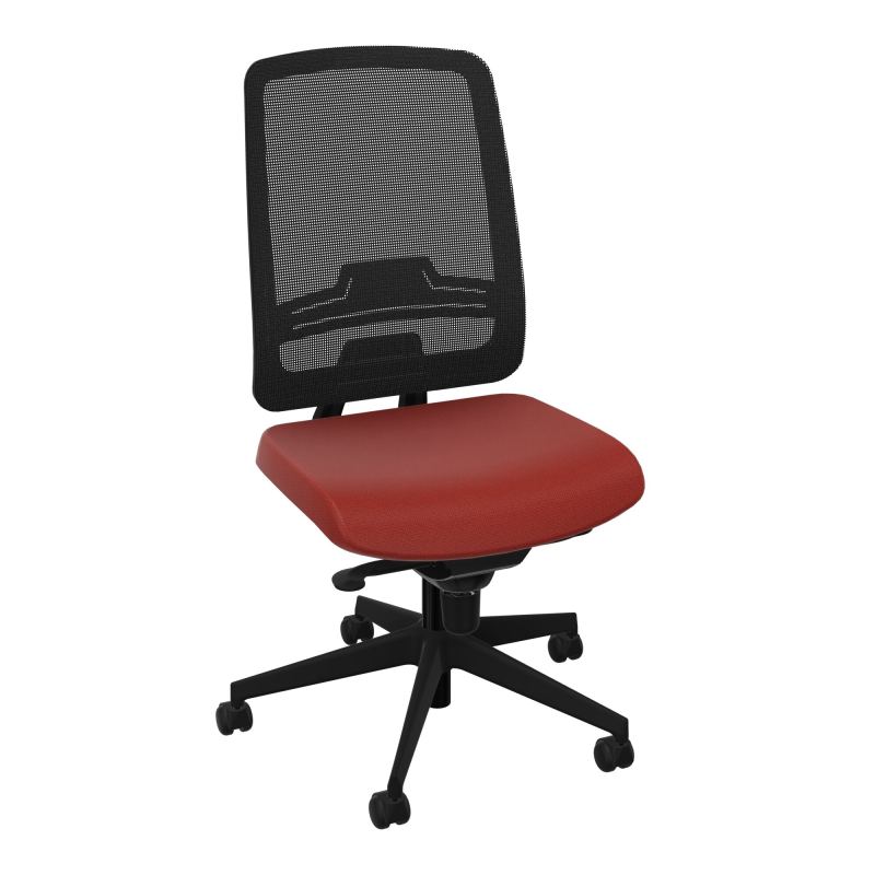 OSCAR 2 SIEGE CONFORT HD RESIL CADRE NOIR ASSISE TISSU-ROUL SOL DUR E6 SV IW