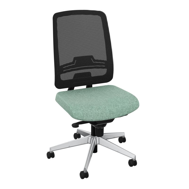 OSCAR 2 SIEGE CONFORT HD RESIL CADRE NOIR ASSISE TISSU-ROUL SOL DUR E7 SQ IW
