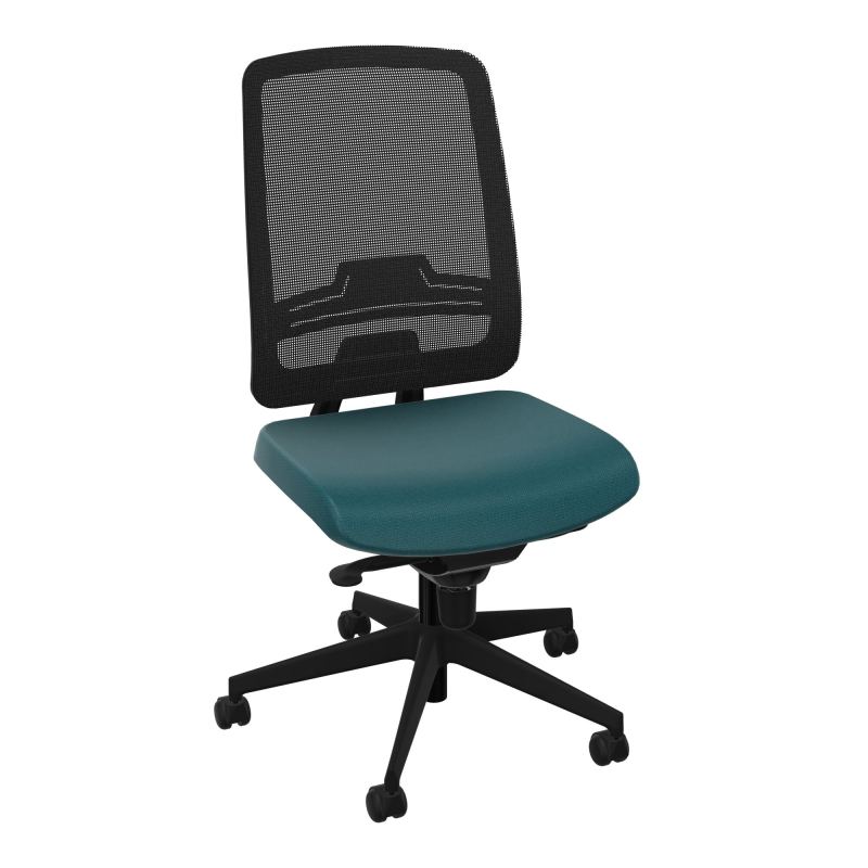 OSCAR 2 SIEGE CONFORT HD RESIL CADRE NOIR ASSISE TISSU-ROUL SOL SOUPLE A4 SV IW