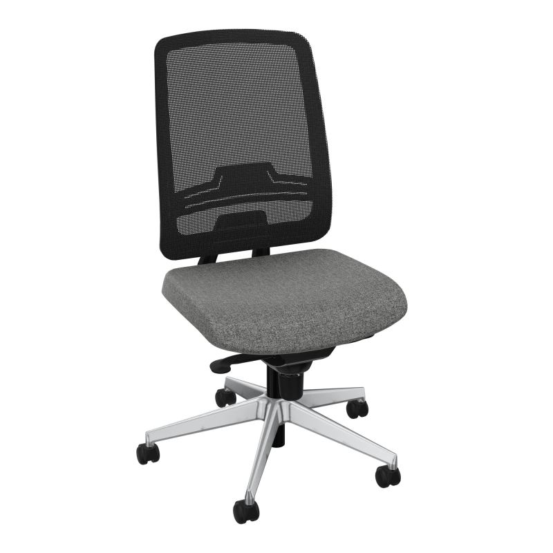 OSCAR 2 SIEGE CONFORT HD RESIL CADRE NOIR ASSISE TISSU-ROUL SOL SOUPLE B1 SQ IW