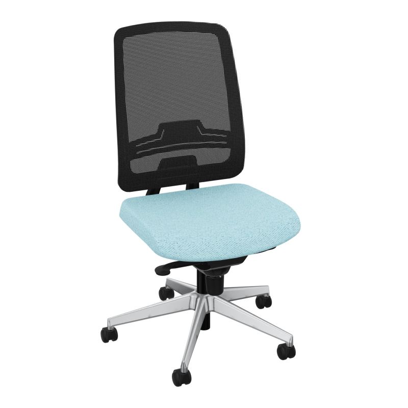 OSCAR 2 SIEGE CONFORT HD RESIL CADRE NOIR ASSISE TISSU-ROUL SOL SOUPLE BF SQ IW