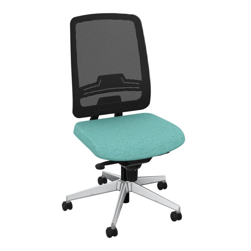OSCAR 2 SIEGE CONFORT HD RESIL CADRE NOIR ASSISE TISSU-ROUL SOL SOUPLE BG SQ IW