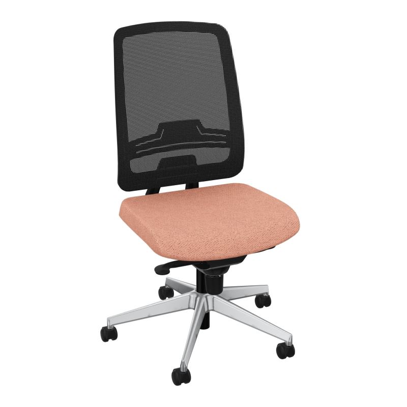 OSCAR 2 SIEGE CONFORT HD RESIL CADRE NOIR ASSISE TISSU-ROUL SOL SOUPLE BL SQ IW