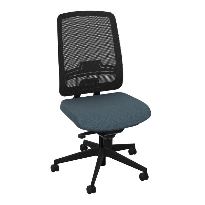 OSCAR 2 SIEGE CONFORT HD RESIL CADRE NOIR ASSISE TISSU-ROUL SOL SOUPLE KA SV IW
