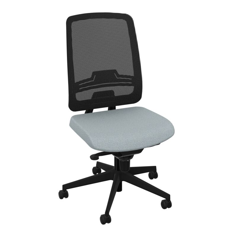OSCAR 2 SIEGE CONFORT HD RESIL CADRE NOIR ASSISE TISSU-ROUL SOL SOUPLE KD SV IW